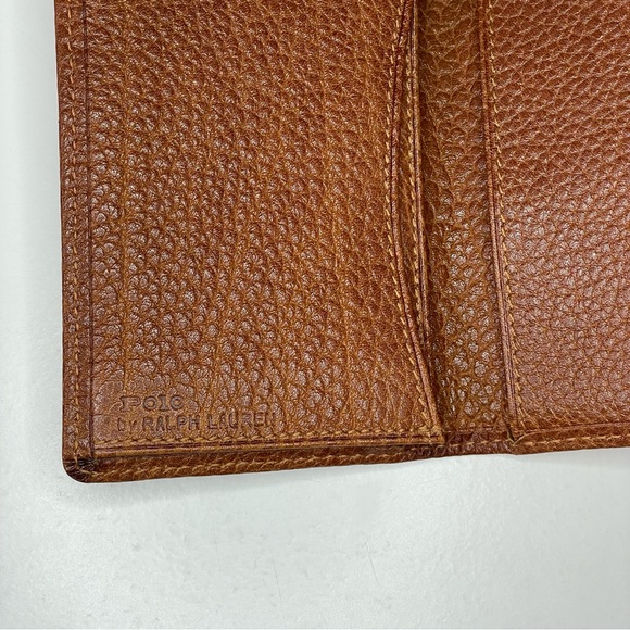 Polo by Ralph Lauren 3-Pocket Small Leather Wallet Brown - Picture 2 of 6